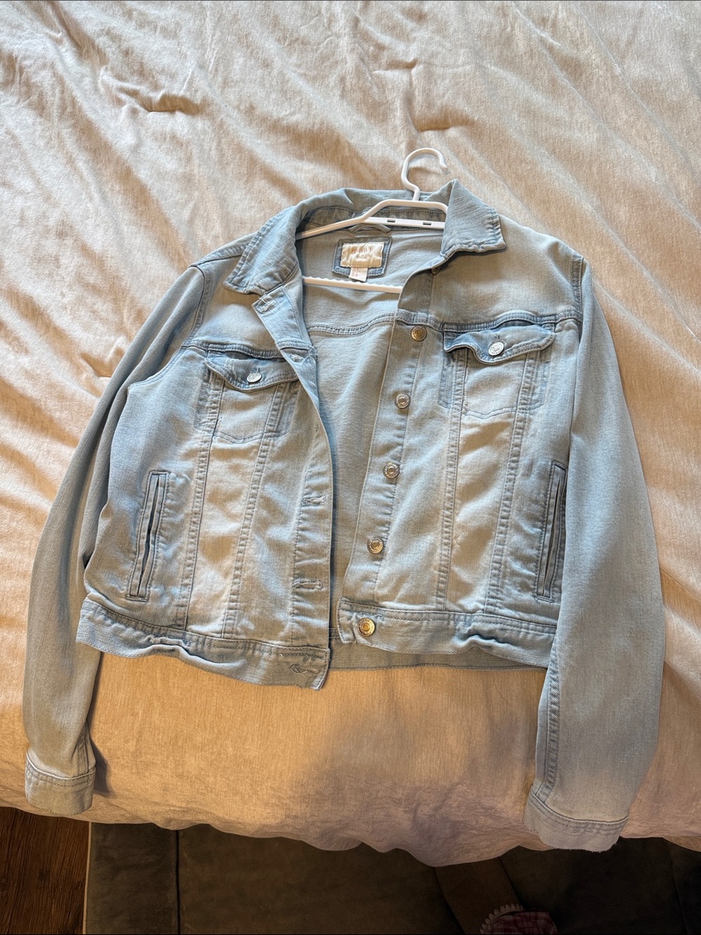 Forever 21 Light Blue Denim Jean Jacket - Women's Casual Button-Front